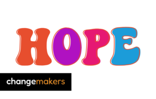 The word HOPE above the icon for changemakers.