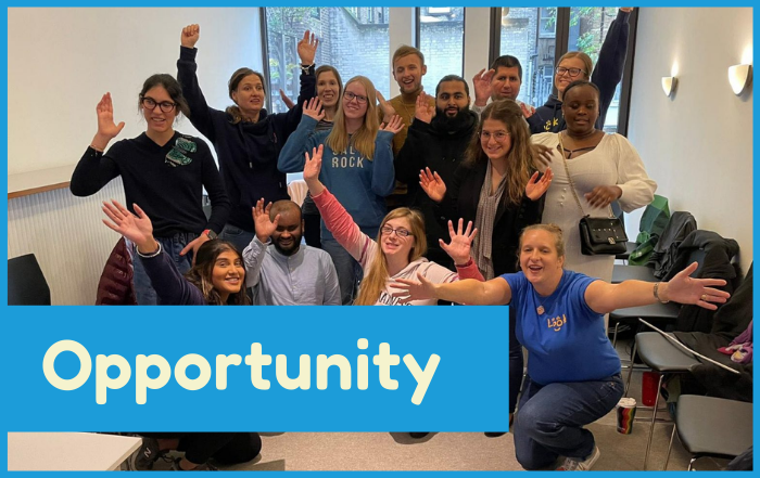 Opportunity! An image of the LOOK team smiling and waving.