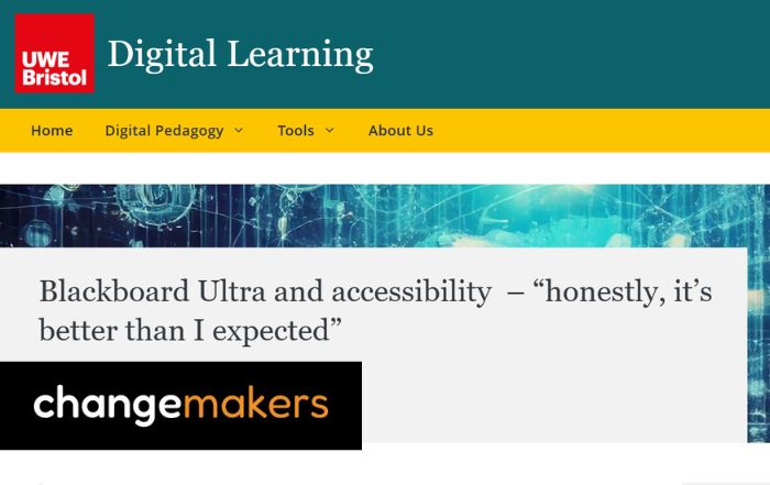 Changemakers UWE Digital Learning